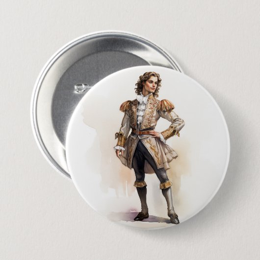 DER NUSSknackerprinz CAVALIER Button (Vorne & Hinten)