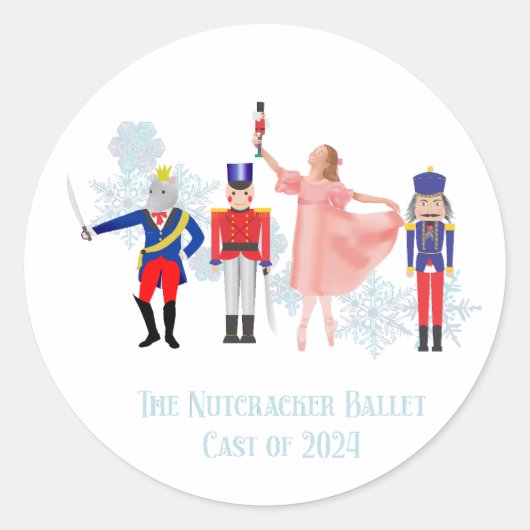Der Nutcracker 2024 Runder Aufkleber (Vorderseite)