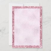 Der Nutcracker Christmas Watercolor Pink-Glitzer Einladung (Rückseite)