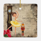 Der Nutcracker Claire und die Nutcracker Weihnacht Keramikornament (Rückseite)