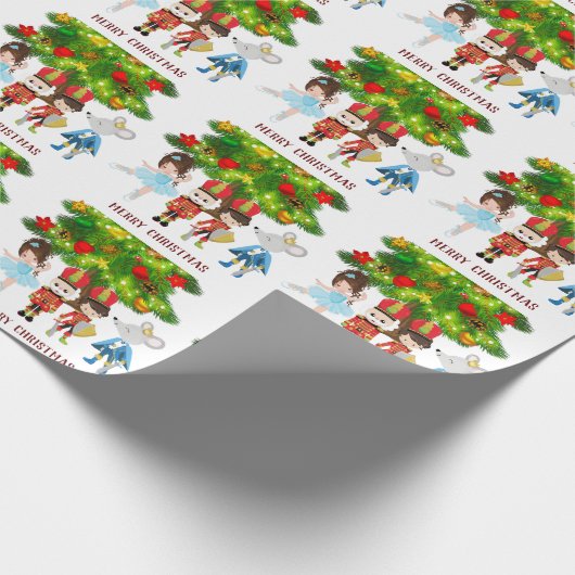 Der Nutcracker, Clara, die Maus King Ballet Weihna Geschenkpapier (Ecke)