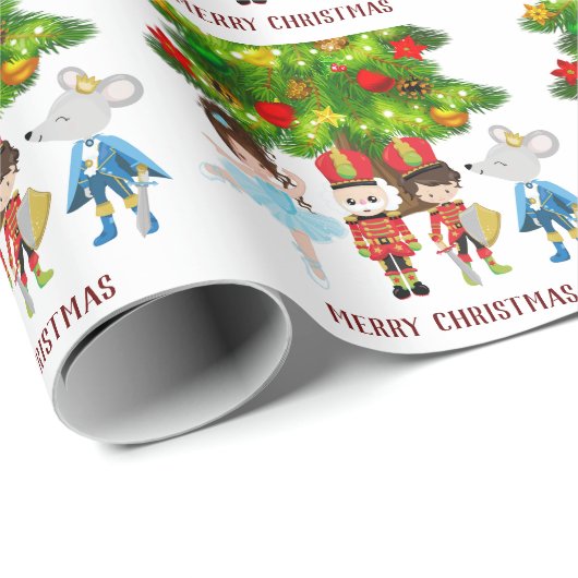 Der Nutcracker, Clara, die Maus King Ballet Weihna Geschenkpapier (Rolleneckpunkt)