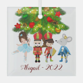 Der Nutcracker, Clara, die Maus King Ballet Weihna Ornament Aus Glas