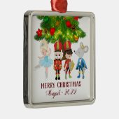 Der Nutcracker, Clara, Mouse King Christmas Ornament Aus Metall (Rechts)