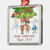 Der Nutcracker, Clara, Mouse King Christmas Ornament Aus Metall (Links)