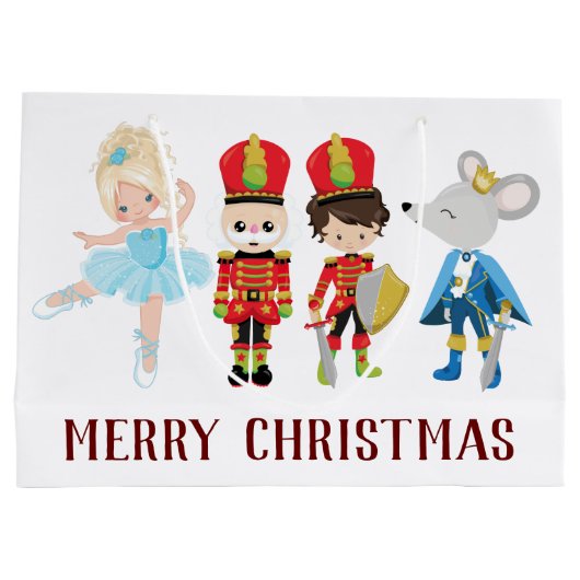 Der Nutcracker, Clara, Mouse King, Weihnachten Große Geschenktüte (Rückseite)