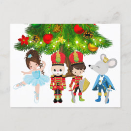 Der Nutcracker, Clara, Soldat, Maus King Ballet Feiertagspostkarte