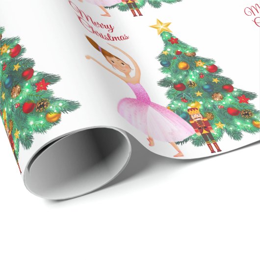 Der Nutcracker Clara und die Nutcracker Weihnachte Geschenkpapier (Rolleneckpunkt)