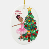 Der Nutcracker Clara und die Nutcracker Weihnachte Keramik Ornament (Vorne)