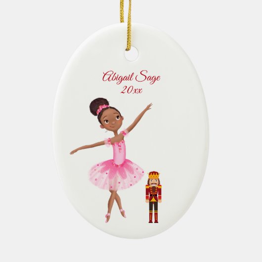 Der Nutcracker Clara und die Nutcracker Weihnachte Keramik Ornament (Hinten)