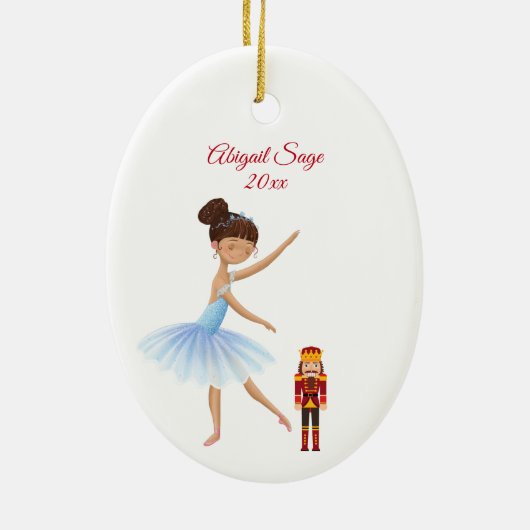 Der Nutcracker Clara und die Nutcracker Weihnachte Keramik Ornament (Hinten)
