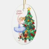 Der Nutcracker Clara und die Nutcracker Weihnachte Keramik Ornament (Links)