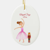 Der Nutcracker Clara und die Nutcracker Weihnachte Keramik Ornament (Hinten)
