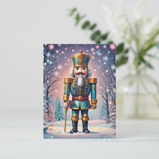 Der Nutcracker, der Winter Postkarte (Stehend Vorderseite)
