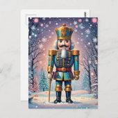 Der Nutcracker, der Winter Postkarte (Vorne/Hinten)