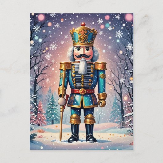 Der Nutcracker, der Winter Postkarte (Vorderseite)
