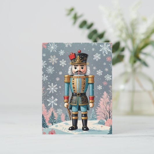 Der Nutcracker, der Winter Postkarte (Stehend Vorderseite)