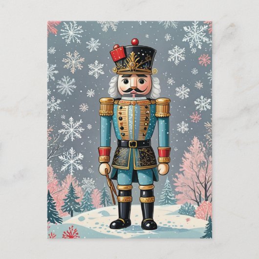 Der Nutcracker, der Winter Postkarte (Vorderseite)