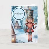 Der Nutcracker "ersetzen Sie das Gesicht" Weihnach Karte (Vorderseite)