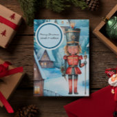 Der Nutcracker "ersetzen Sie das Gesicht" Weihnach Karte