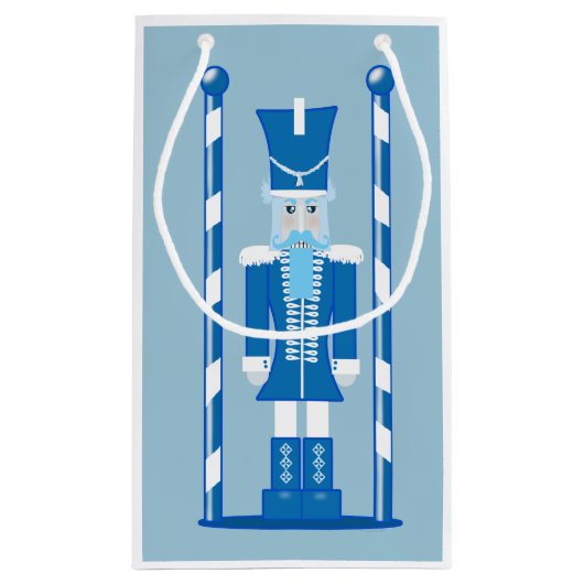 Der Nutcracker in Blau Kleine Geschenktüte (Rückseite)