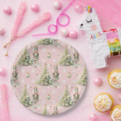 Der Nutcracker pink Winter Onederland Geburtstag Pappteller (Party)