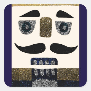 Der Nutcracker Quadratischer Aufkleber