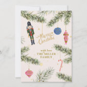 Der Nutcracker, rosa Feiertagskarte (Vorderseite)