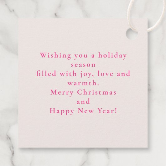 Der Nutcracker, rosa Geschenkanhänger (Rückseite)