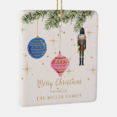 Der Nutcracker, rosa Keramikornament (Rechts)