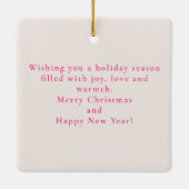 Der Nutcracker, rosa Keramikornament (Rückseite)