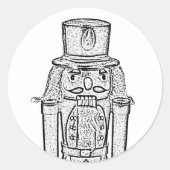Der Nutcracker Runder Aufkleber (Vorderseite)