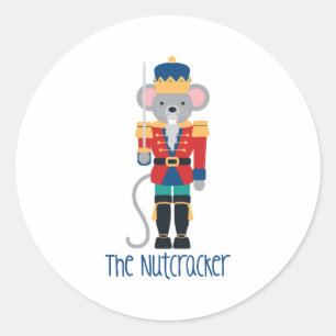 Der Nutcracker Runder Aufkleber