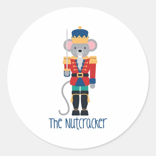 Der Nutcracker Runder Aufkleber (Vorderseite)