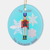Der Nutcracker - Spielzeugsoldat Keramik Ornament (Links)