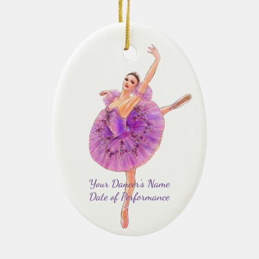Der Nutcracker Sugar Plum Fairy Ballett Ornament (Hinten)