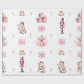 Der Nutcracker Suite Weihnachtsballett-Tanz Geschenkpapier (Flach)