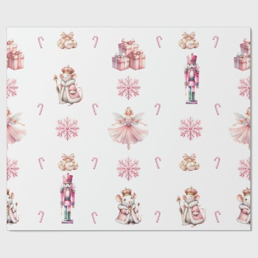 Der Nutcracker Suite Weihnachtsballett-Tanz Geschenkpapier (Flach)