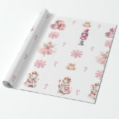 Der Nutcracker Suite Weihnachtsballett-Tanz Geschenkpapier (Ungerollt)