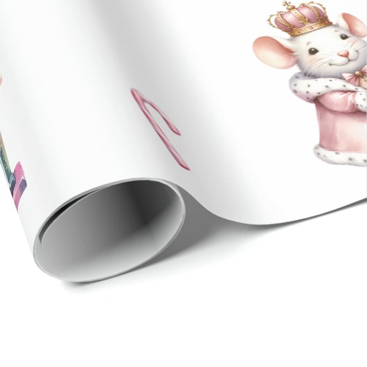 Der Nutcracker Suite Weihnachtsballett-Tanz Geschenkpapier (Rolleneckpunkt)