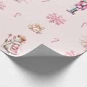 Der Nutcracker Suite Weihnachtsballett-Tanz Geschenkpapier (Ecke)