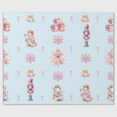 Der Nutcracker Suite Weihnachtsballett-Tanz Geschenkpapier (Flach)