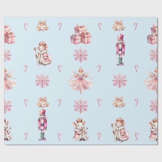 Der Nutcracker Suite Weihnachtsballett-Tanz Geschenkpapier (Flach)