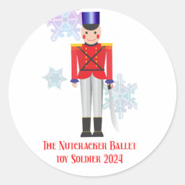 Der Nutcracker Toy Soldier 2024 Runder Aufkleber