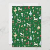 Der Nutcracker Vintage Weihnachtsballett Geburtsta Einladung (Rückseite)