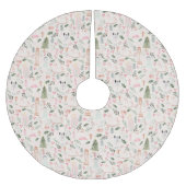 Der Nutcracker Wasserfarbenurlaub Pinushed Polyest Polyester Weihnachtsbaumdecke (Vorderseite)