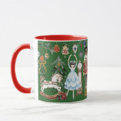 Der Nutcracker Weihnachts Grün Rot Tasse (Links)
