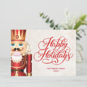 Der Nutcracker-Weihnachtsgruß Einladung (Stehend Vorderseite)