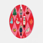 Der Nutcracker Weimaraner Ornament Aus Metall (Vorderseite links)