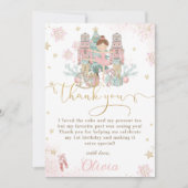 Der Nutcracker Winter Onederland 1. Geburtstag Dankeskarte (Vorderseite)